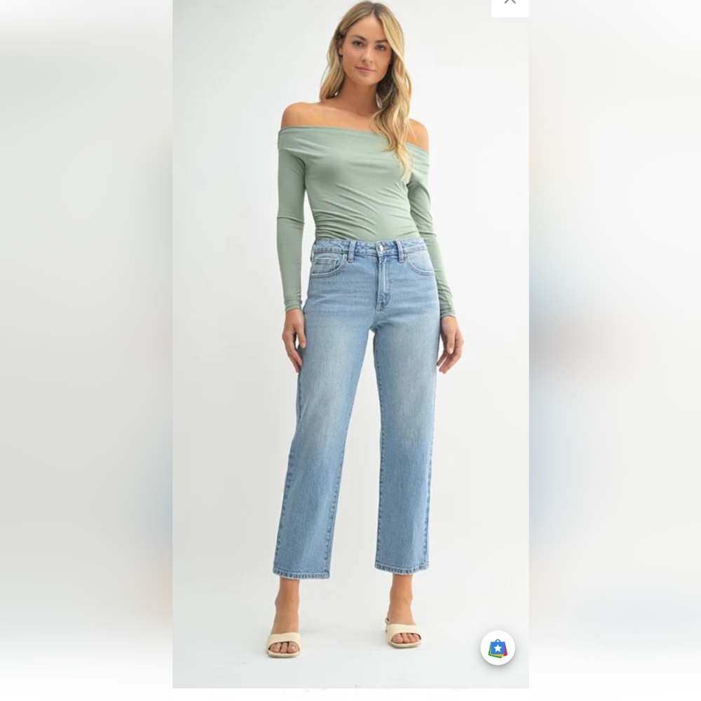 Just USA Light Blue Straight Leg Jeans
